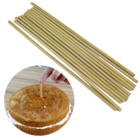 Pilares de bambú para tartas de 30 x 0,5 cm - PME - 12 unidades