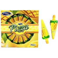 Gelatina de mango en porciones de pizza de 50 gr - 30 unidades