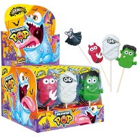 Piruletas de monstruos de Halloween de 35 gr - 36 unidades