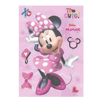 Oblea comestible de Minnie Mouse rosa de 14,8 x 21 cm - Dekora