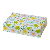 Caja de 23,5 x 16 x 5 cm de flores colorido