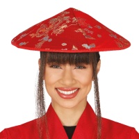 Sombrero rojo de japonés