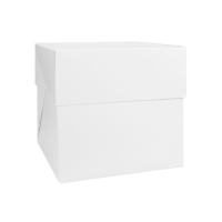 Caja para tarta cuadrada de 26,5 x 26,5 x 25 cm - Decora