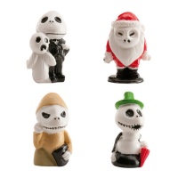 Figuras para roscón de Jack Skelington de 3,5 a 4 cm - Dekora - 50 unidades