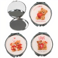 Espejo de bolso de osos amorosos - 1 unidad