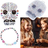 Caja de cuentas para pulseras en forma de Calavera - 270 unidades