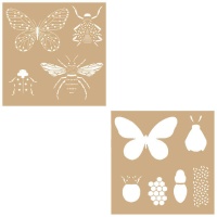 Plantillas Stencil de insectos de 20 x 20 cm - Artemio - 2 unidades