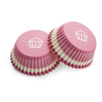 Cápsulas para cupcakes de color fucsia - Pastkolor - 48 unidades