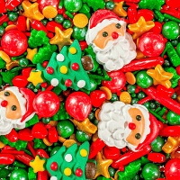 Sprinkles de Papá Noel y árbol de 90 gr - Azucren