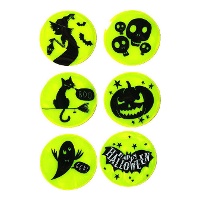 Pegatinas de Halloween reflectantes - 6 unidades