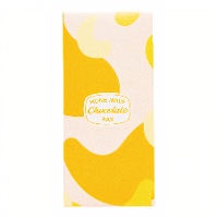 Caja para tableta de chocolate ondas de 16 x 7,5 x 2,5 cm - 5 unidades