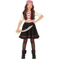 Disfraz de piratilla corsaria para niña