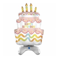 Globo de tarta de cumpleaños de 97 cm - Grabo