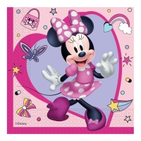 Servilletas de Minnie y Daisy rosa de 16,5 x 16,5 cm - 20 unidades