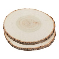 Tronco de madera de 18-21 cm - 2 unidades