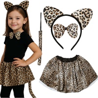 Conjunto de leopardo infantil