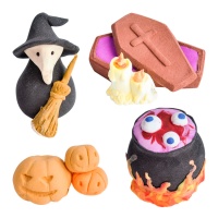 Figuras de azúcar de Halloween 3D de 3 a 8 cm - Dekora - 20 unidades