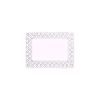 Blonda de papel blanco rectangular de 18 x 25 cm - Maxi Products - 10 unidades
