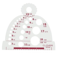 Calibrador de agujas de tejer de 2 mm a 15 mm - Clover