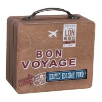 Hucha con forma de maleta Bon Voyage - DCasa