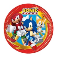 Platos de Sonic The Hedgehog de 23 cm - 8 undiades