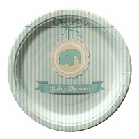 Platos de Elefante Vintage de 18 cm - 8 unidades