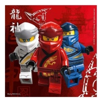 Servilletas de Lego Ninjago de 16,5 x 16,5 cm - 20 unidades