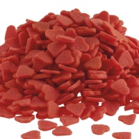 Sprinkles de corazones rojos de 500 g - Dekora