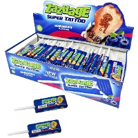 Piruletas sabor arándado con tatuaje de 10 gr - 50 unidades