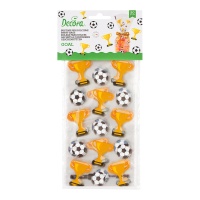 Bolsas para chucherías de Fútbol con balones y copas - 20 unidades