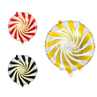 Globo espiral redondo metalizado de colores surtidos de 35 cm - PartyDeco - 1 unidad