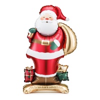 Globo de Papá Noel de 84 x 48,5 cm con base
