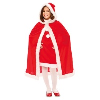 Capa con capucha infantil de Navidad de 81 cm