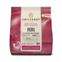 Pepitas para derretir de chocolate Ruby de 400 gr - Callebaut