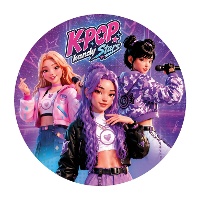 Oblea comestible de K-pop de 20 cm