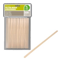 Paletina de madera para café de 17,8 cm - 500 unidades