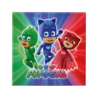 Servilletas de PJ Masks de 16,5 x 16,5 cm - 20 unidades