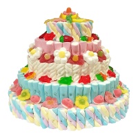 Tarta de chuches de nubes de 6 pisos de 1,5 kg