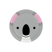 Platos de Koala de 22 cm - 8 unidades