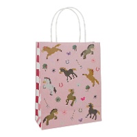 Bolsa regalo de 27 x 20 cm de caballo feliz - 1 unidad