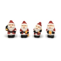 Figuras para roscón de Papá Noel divertido de 3,5 a 4 cm - Dekora - 50 unidades