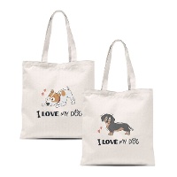 Bolsa de tela de perro I love my dog - 1 unidad