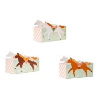 Caja de Caballo Vintage - 3 unidades