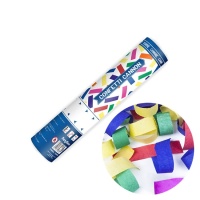 Cañón de confetti de colores - 20 cm