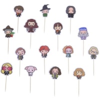 Picks para cupcakes de Harry Potter - 15 unidades