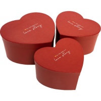 Caja corazón Love Story - DCasa - 3 unidades
