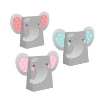 Bolsas de papel de Elephant Baby Girl - 8 unidades