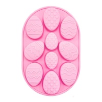 Molde de huevos de pascua de silicona - Happy Sprinkles - 10 cavidades