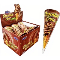 Cono de galleta y chocolate de 18 gr - 12 unidades