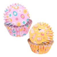 Cápsulas para cupcakes mini de Pascua - PME - 60 unidades